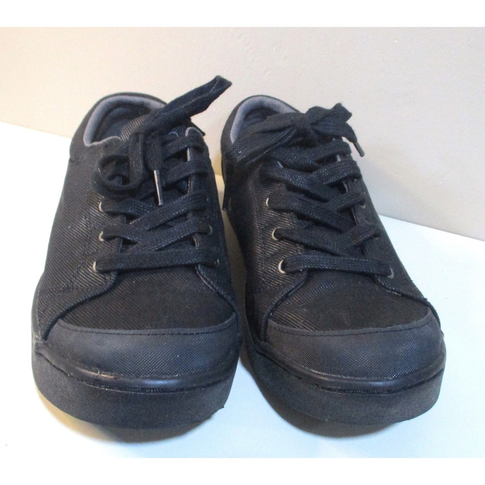 Mozo M33738 Shoes For Crews Black Canvas Slip Resistant Chef Sneakers Womens 9
